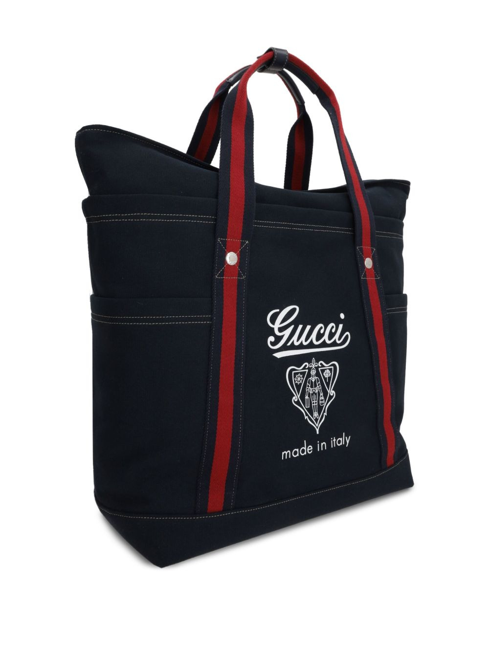 crest-print tote bag - 3