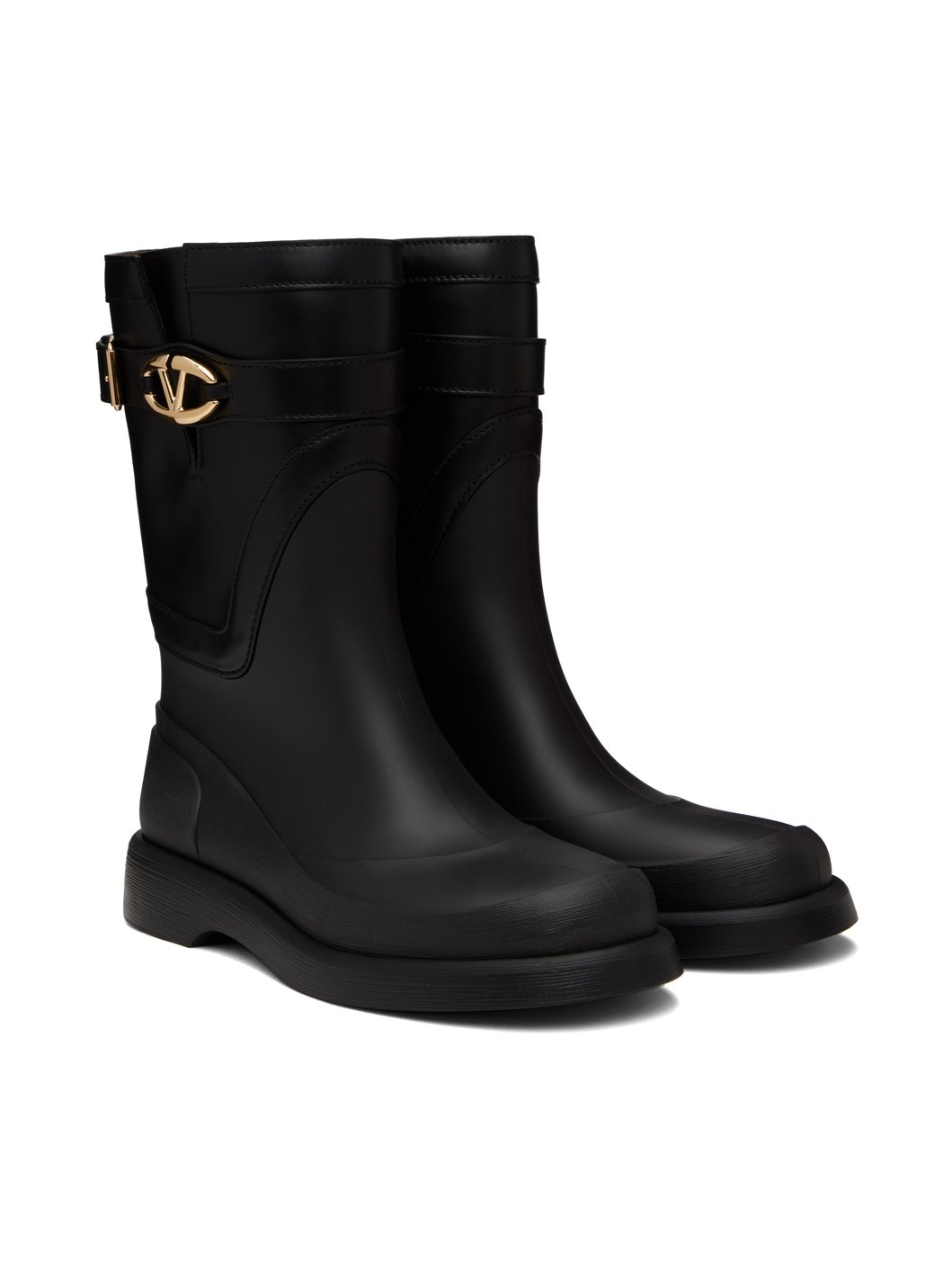 Black VLogo The Bold Edition Rain Boots - 4