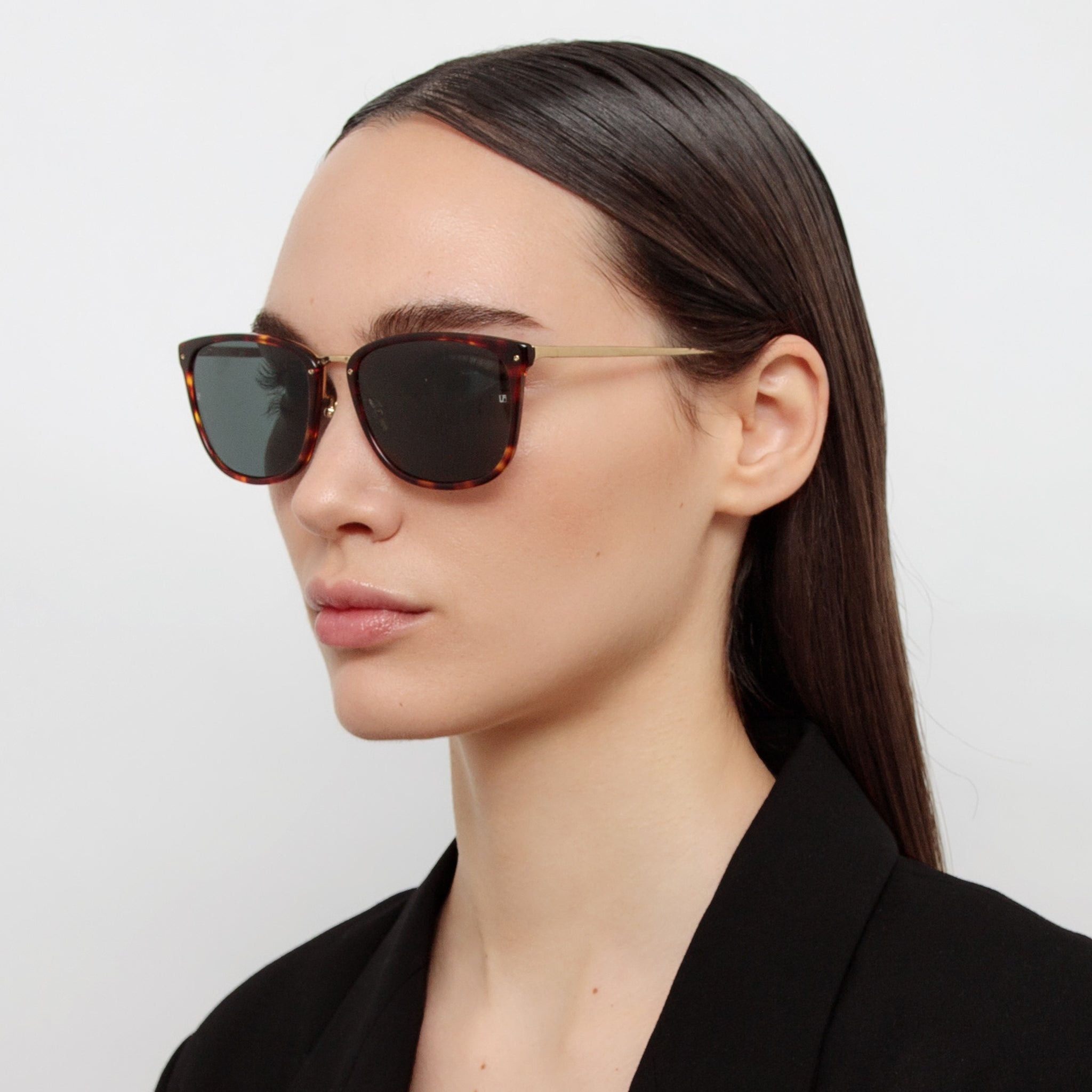 CASSIN D-FRAME SUNGLASSES IN TORTOISESHELL - 3