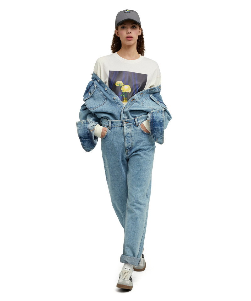 Sustainable denims from the MSGM Fantastic Green Capsule 9
