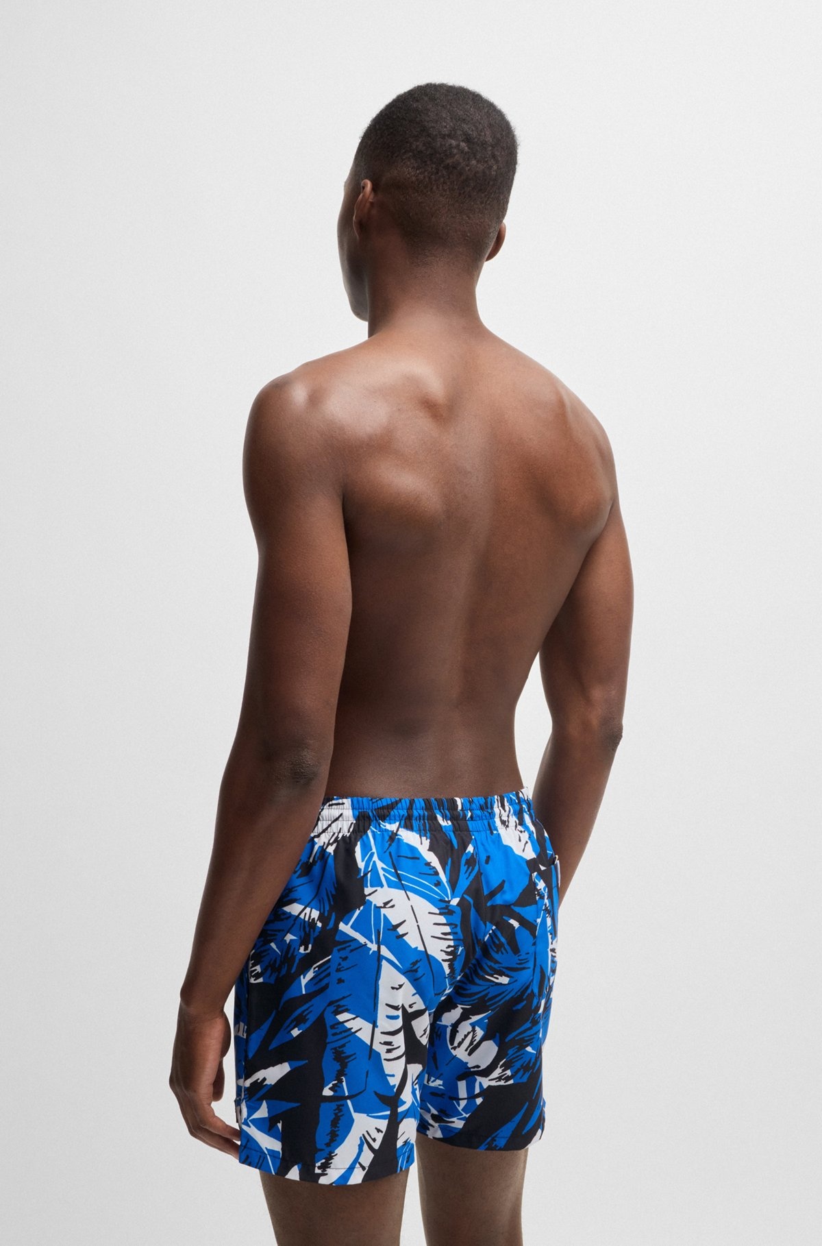 FULLY LINED SWIM SHORTS WITH SEASONAL PRINT - 4