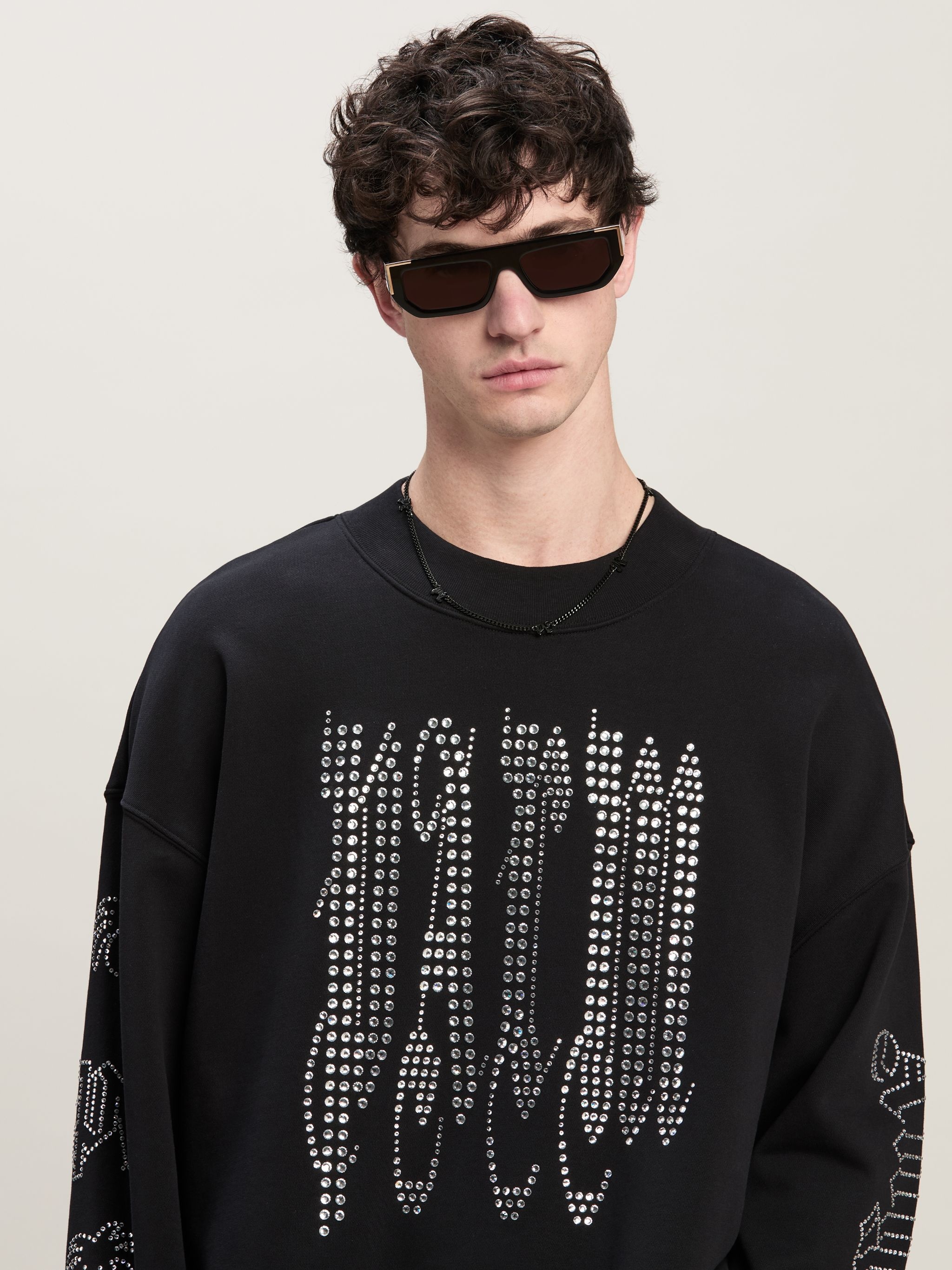 Gothic Logo Studded Crewneck - 6