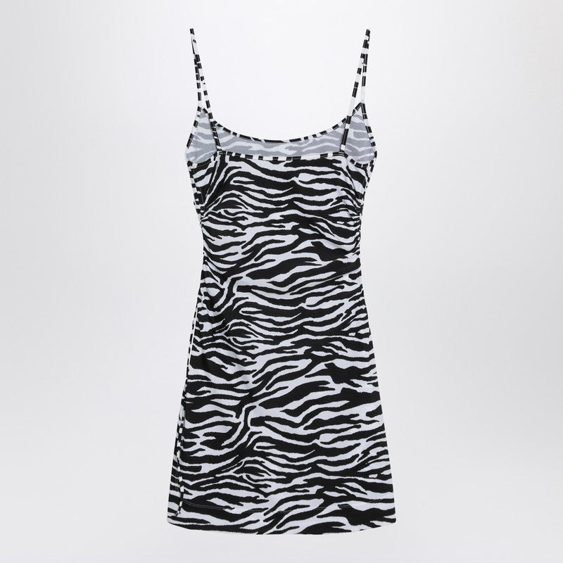 The Attico Zebra Beach Cover-Up In Stretch Fabric Women - 2