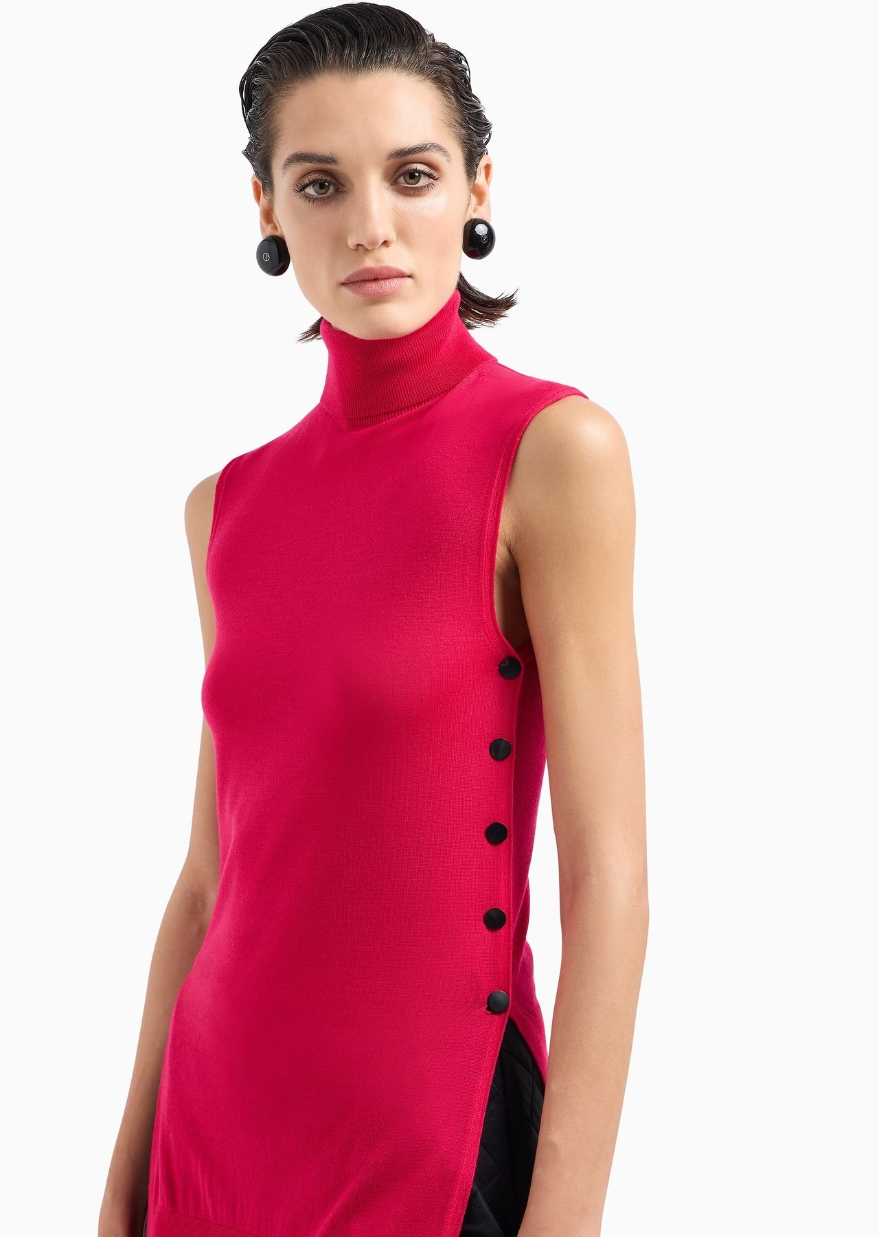 Virgin wool mock-neck top - 9