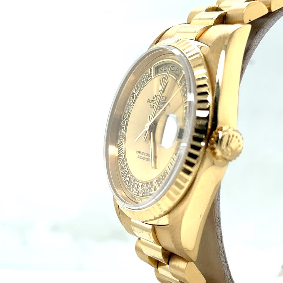 Pre-owned Rolex Day Date Automatic Champagne Dial Men's Watch 18238 CRP - 4