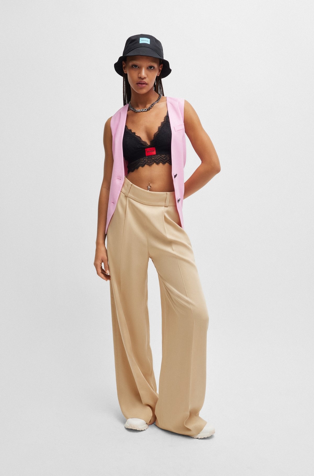 RELAXED-FIT TROUSERS WITH WIDE LEG - 3
