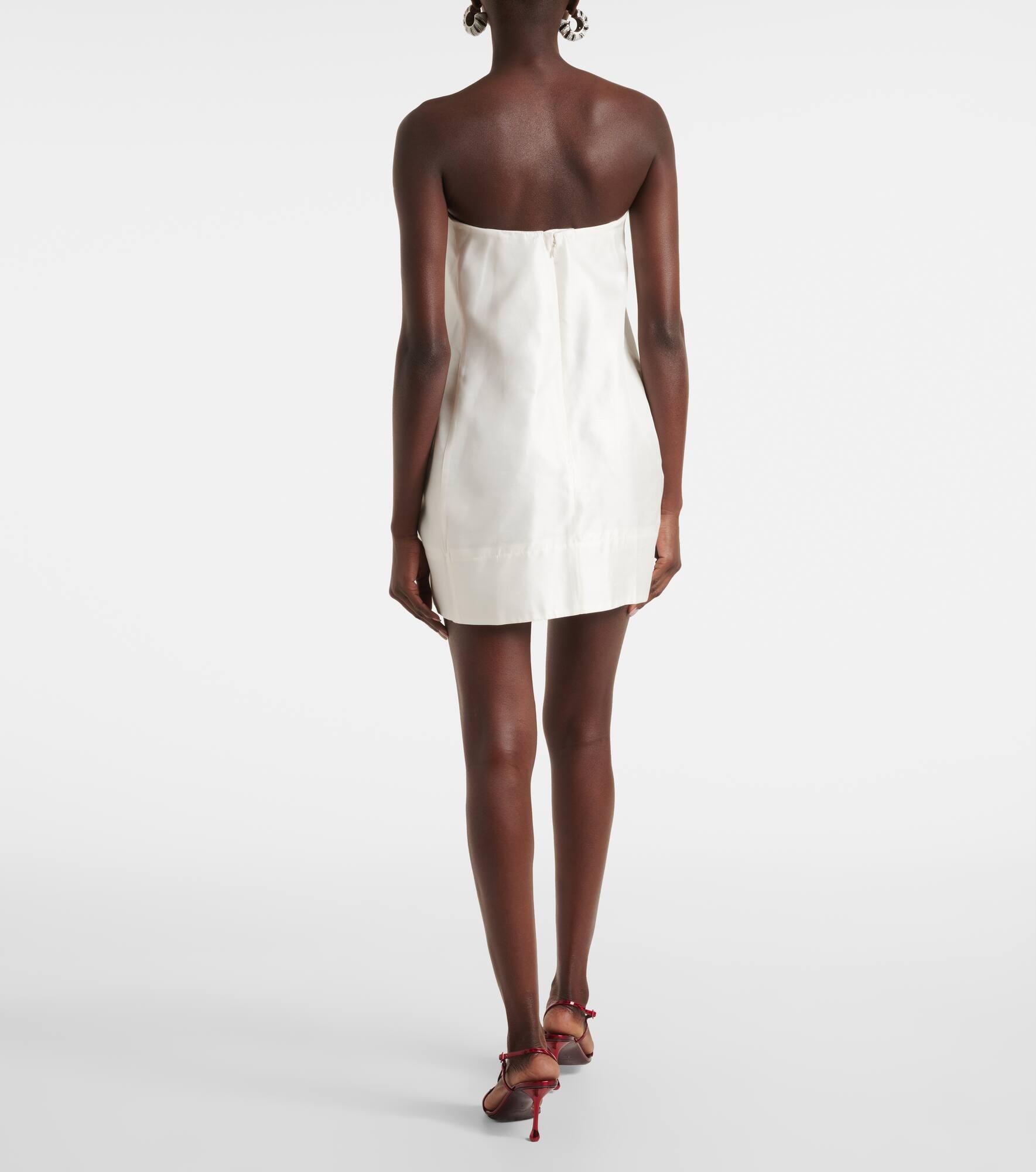Lidia silk satin minidress - 3