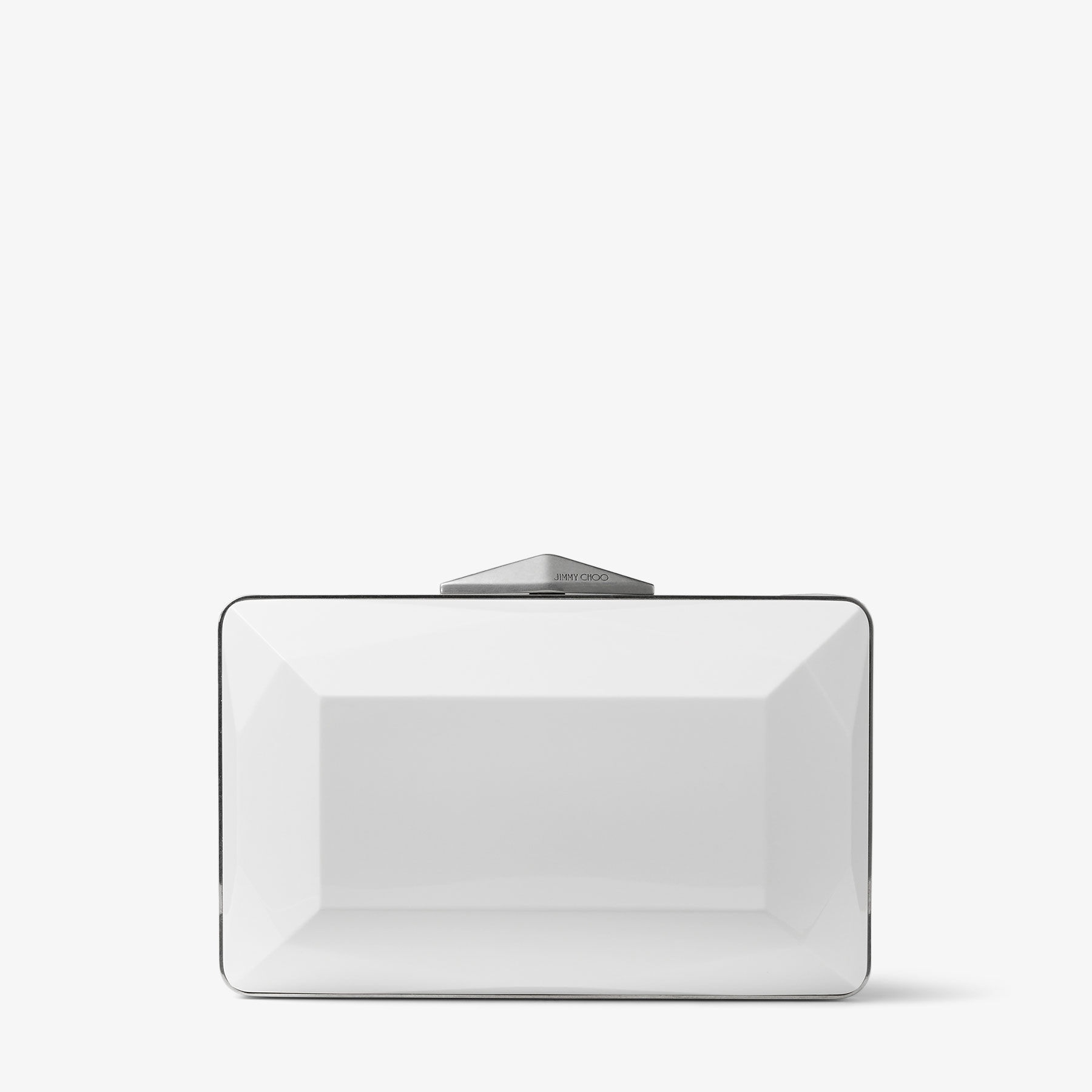 JIMMY CHOO Diamond Box Clutch バイカラー アクリル・バッグ JIMMY CHOO Diamond Box Clutch Black and White Bi-Colour