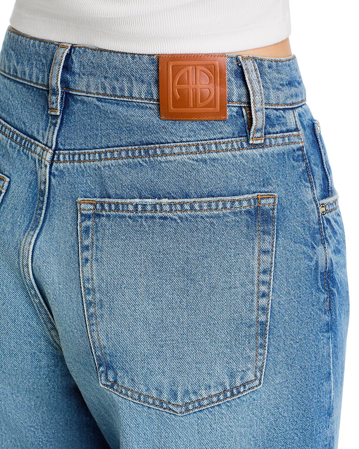 Brie High Rise Jeans in Blue - 6