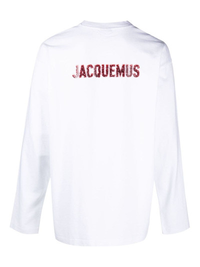 JACQUEMUS logo-print crew-neck sweatshirt outlook