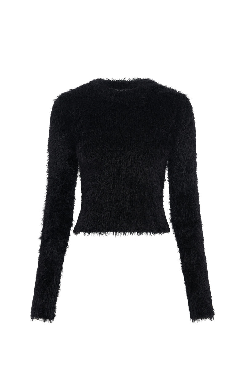Wild Puffy Knit Fitted Sweater - 1