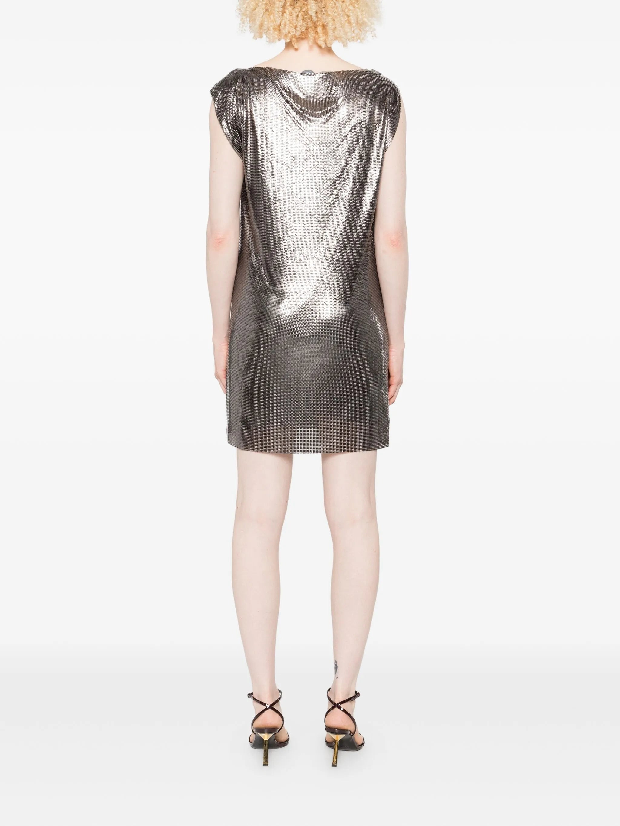Versace Chainmail Cowl-neck Dress - 5
