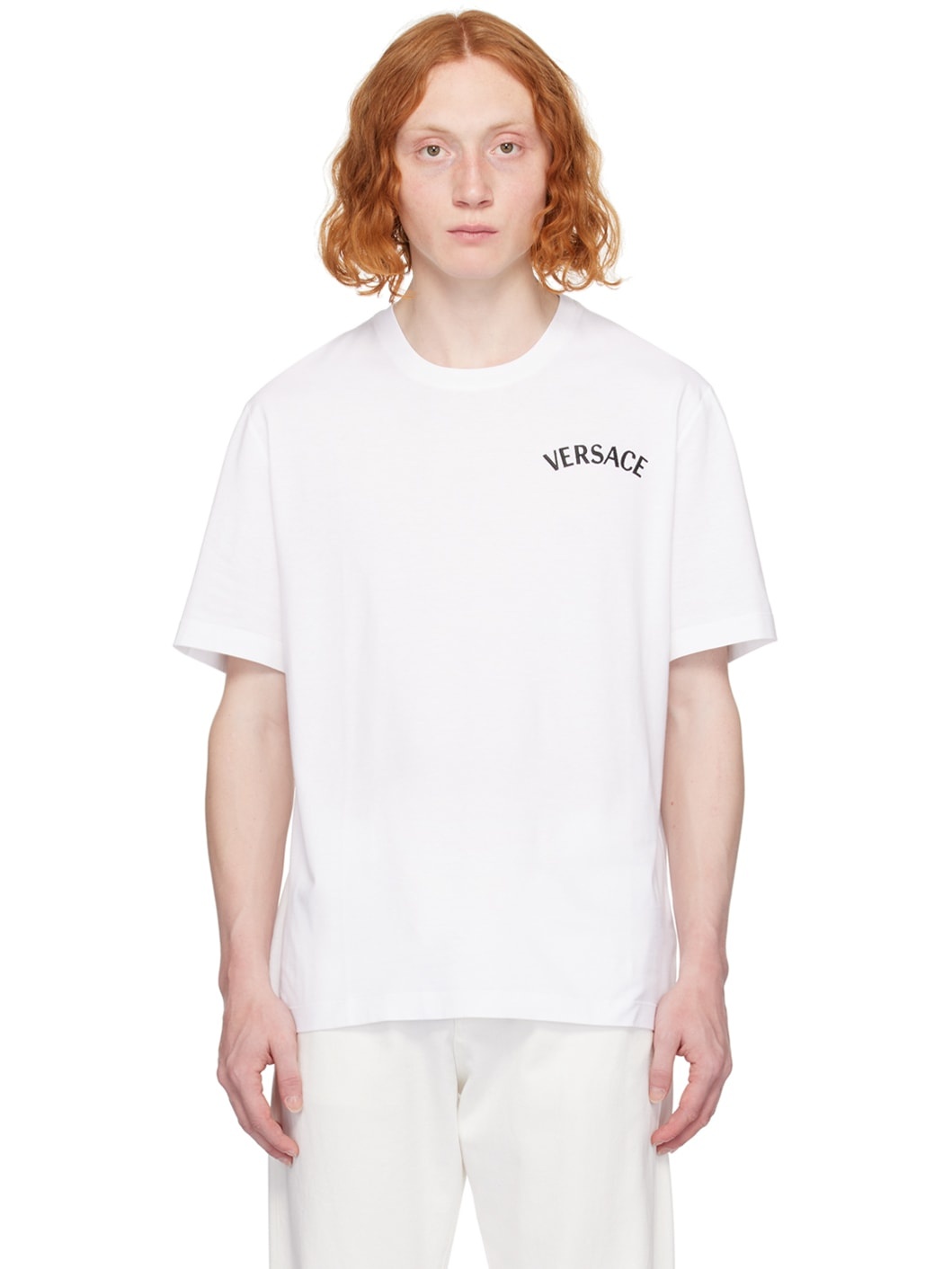 White 'Versace Milano' T-Shirt - 1