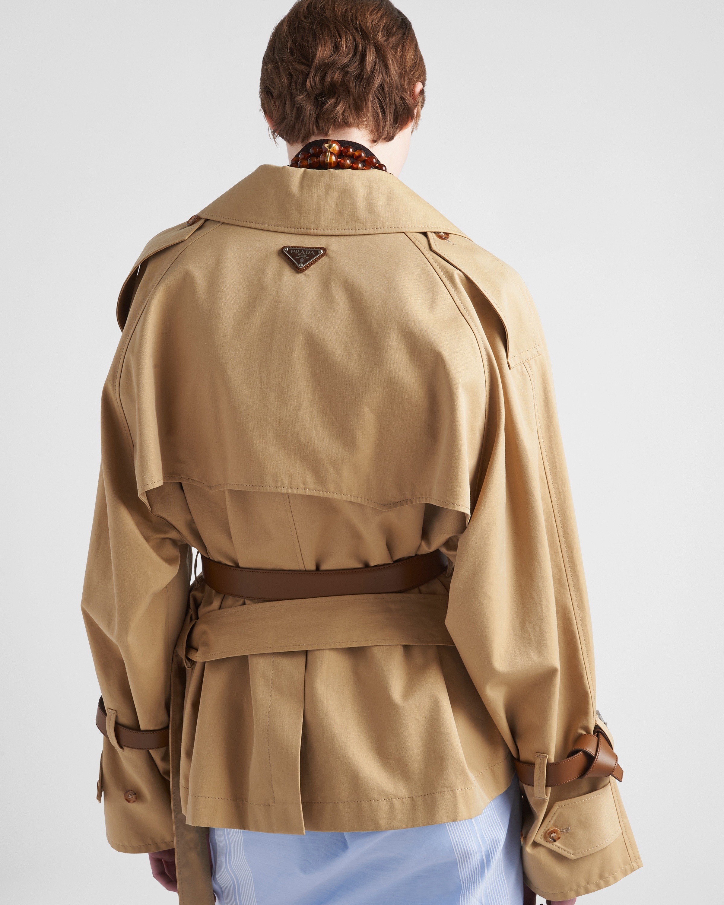 Cotton twill trench jacket - 6