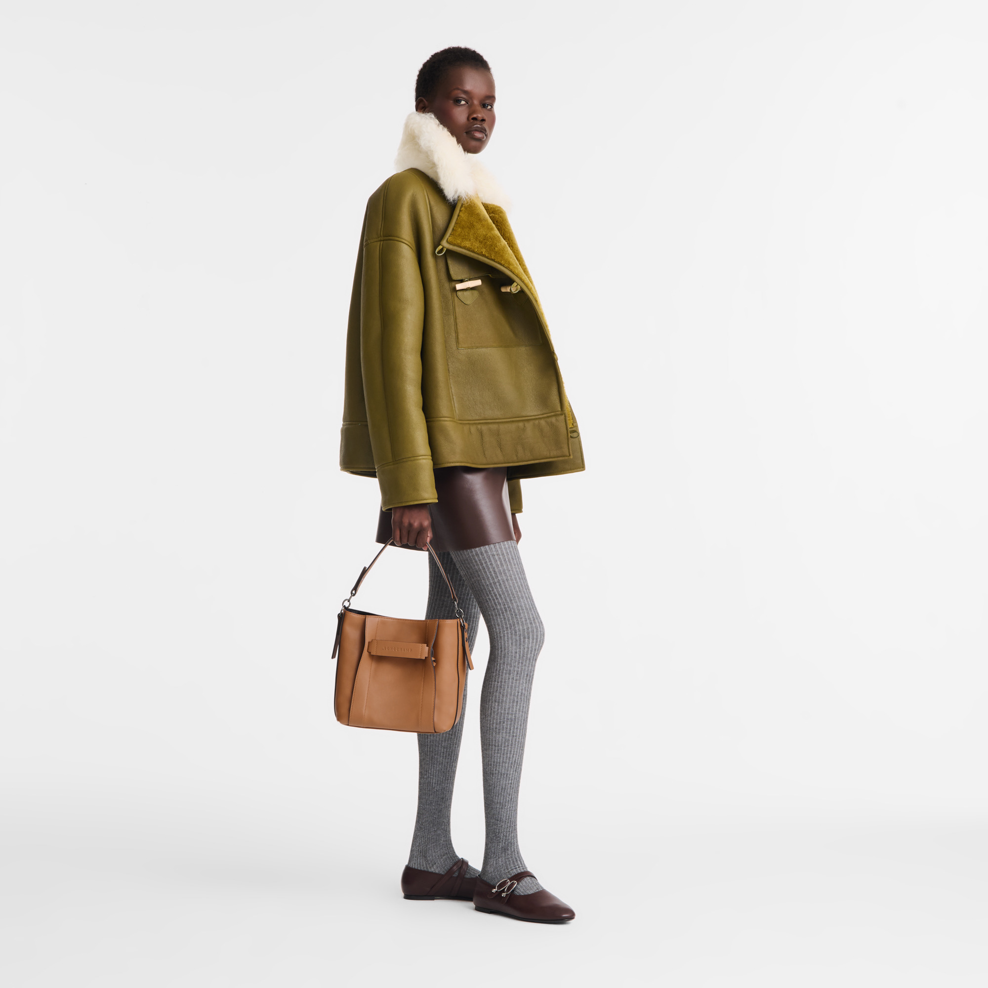 Longchamp 3D S Crossbody bag Natural - Leather - 2