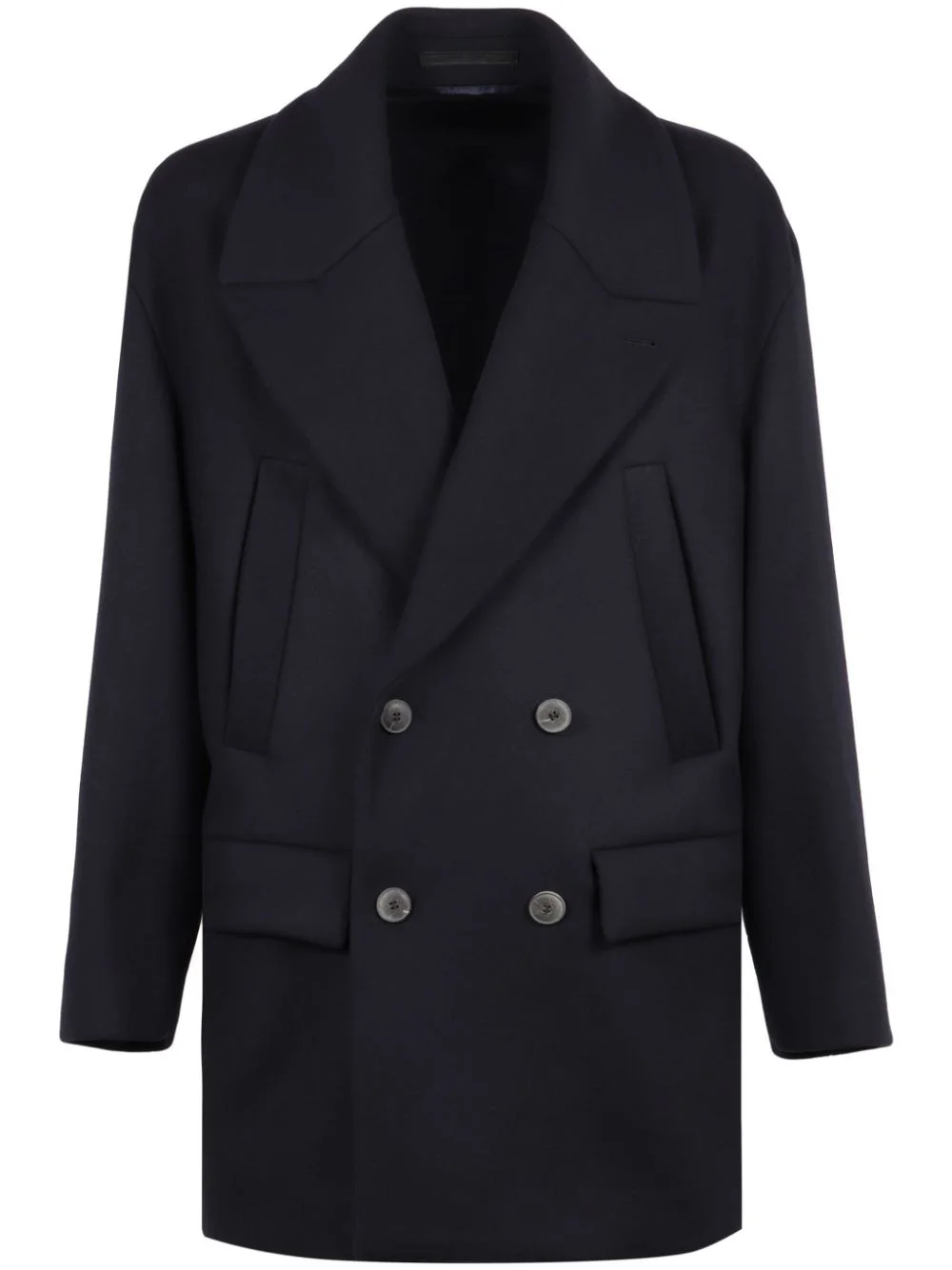 double-breasted coat - 1