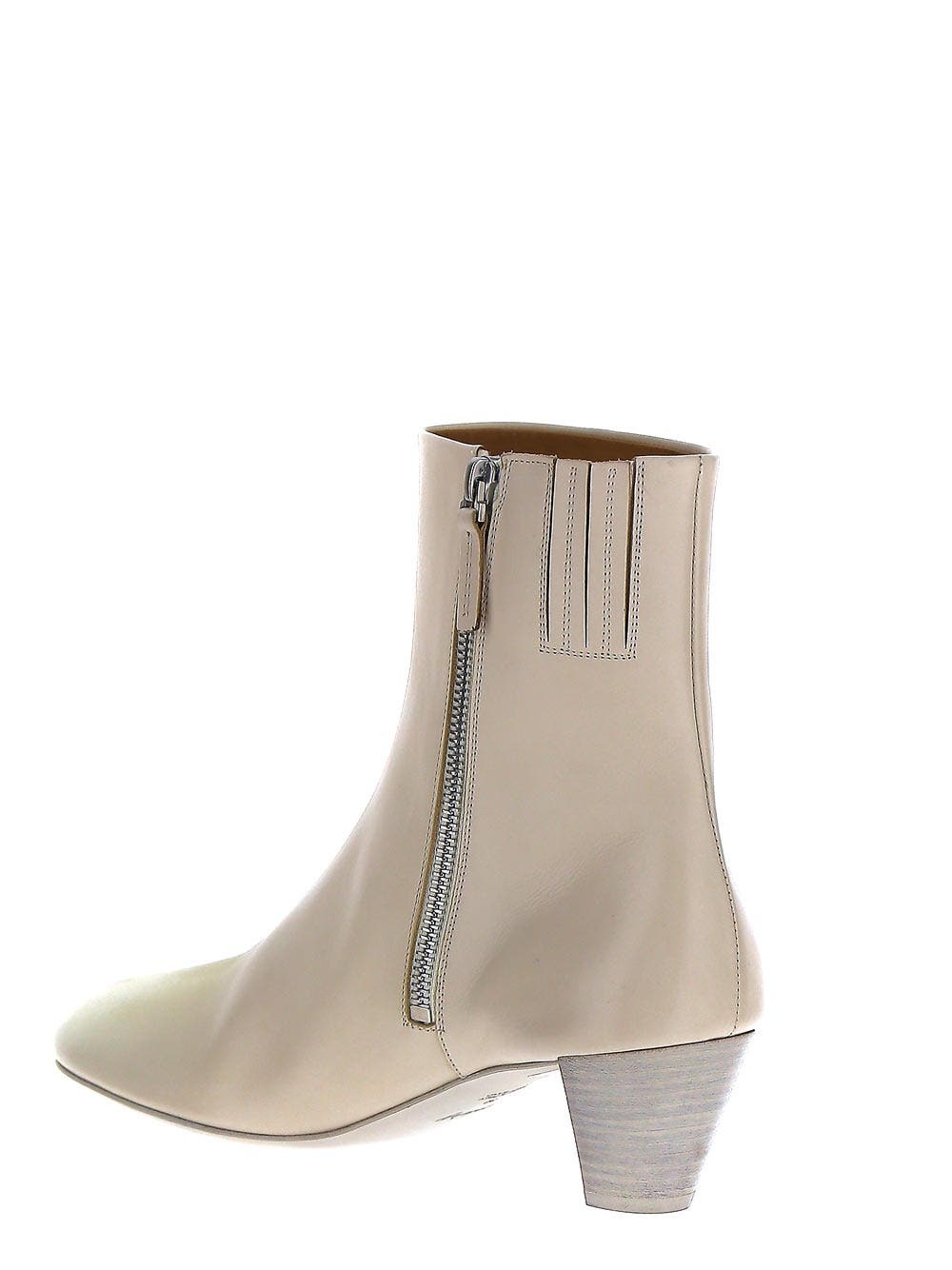 Ivory Ankle Boots - 3