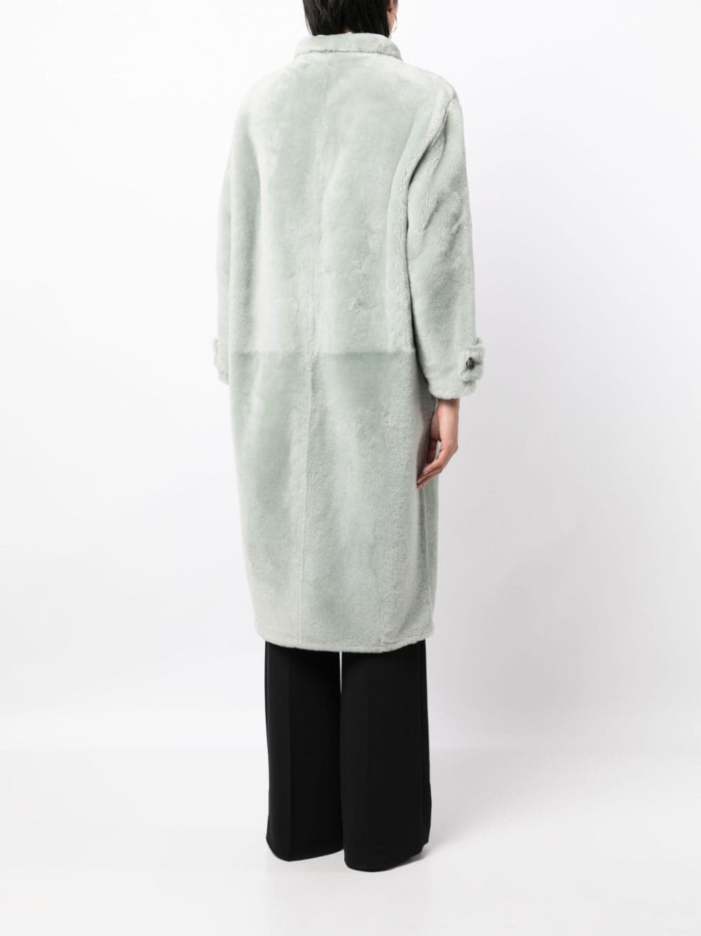 button-up mid-length coat - 4