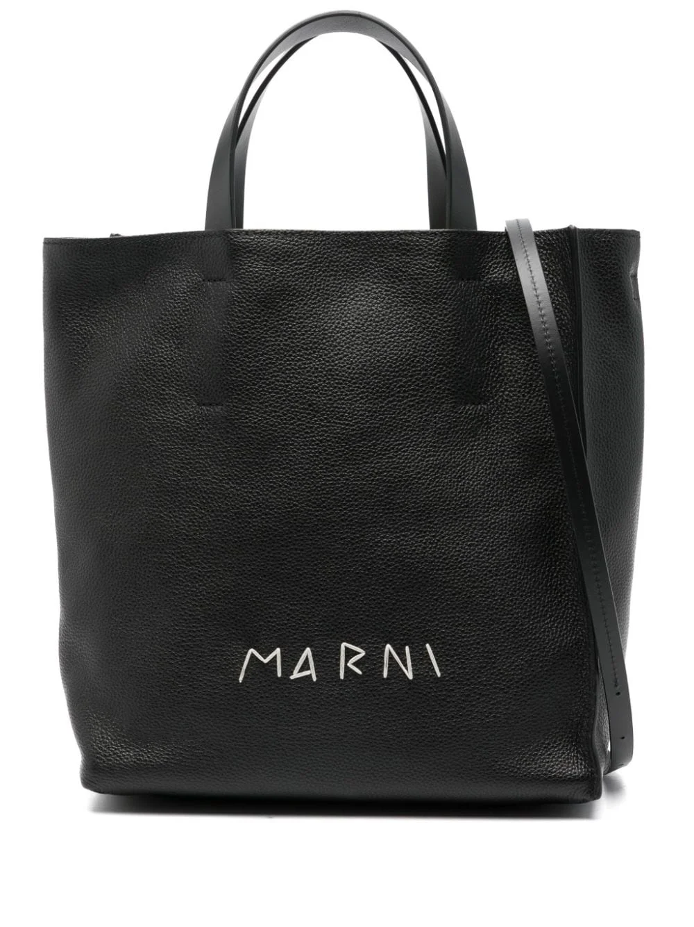 logo-embroidered tote bag - 1
