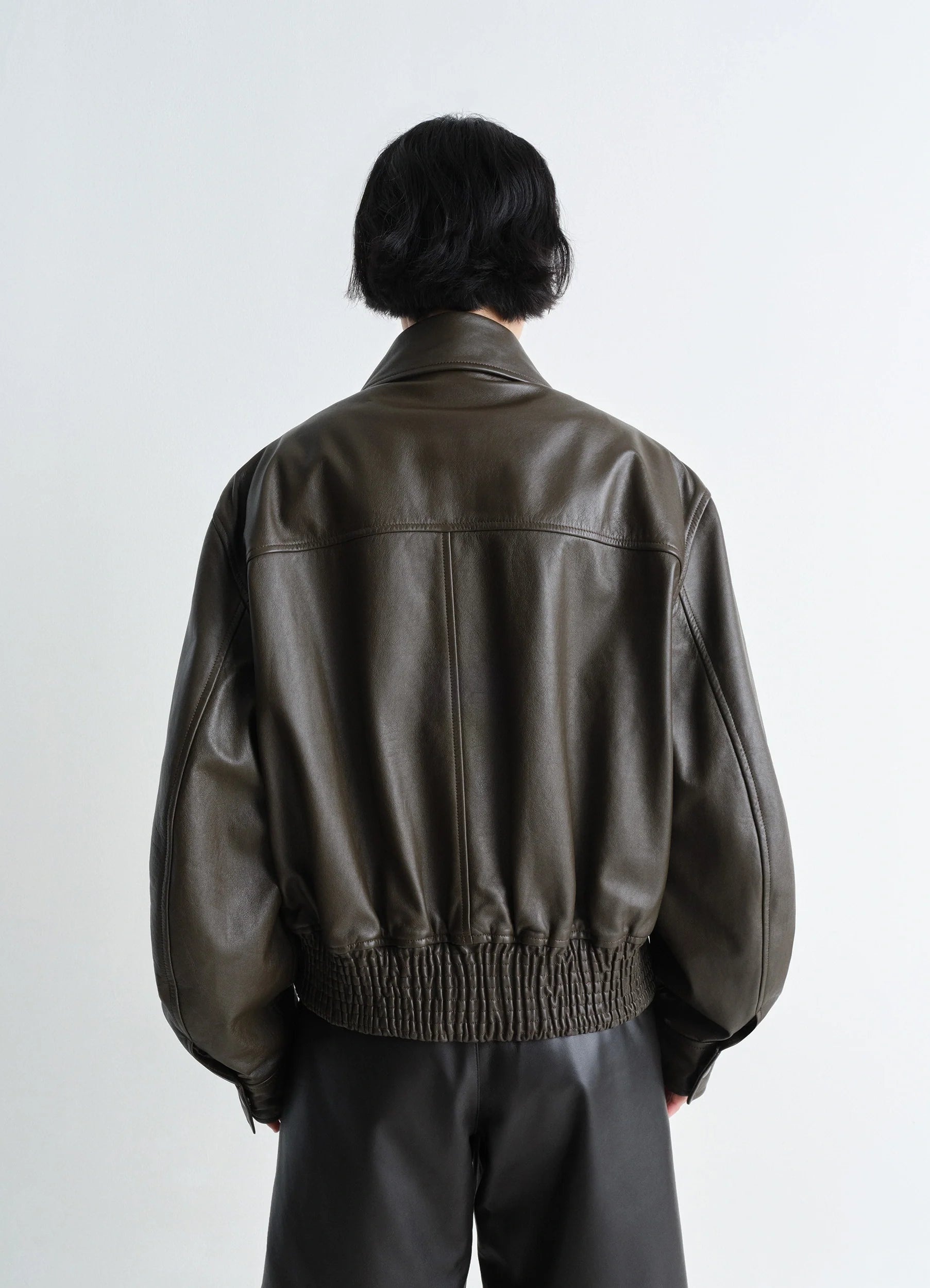 LEATHER BLOUSON - 3