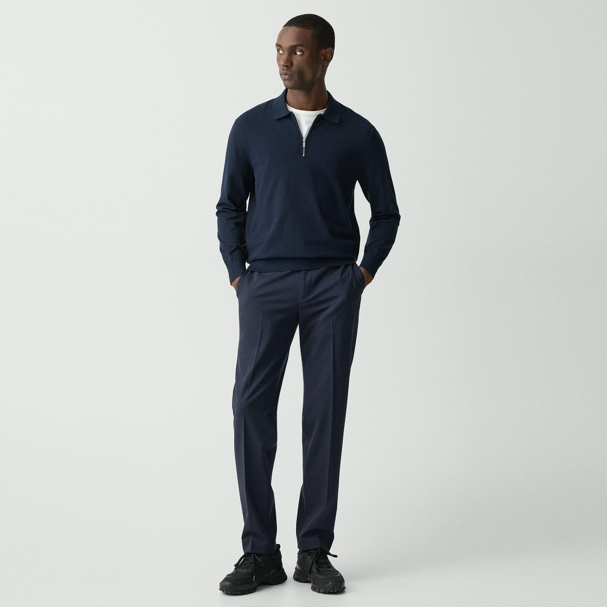 Quarter-Zip Polo Sweater in Light Bilen - 6
