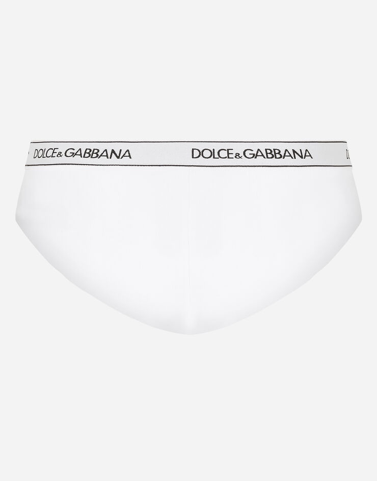 Jersey Brazilian briefs with branded elastic - 3