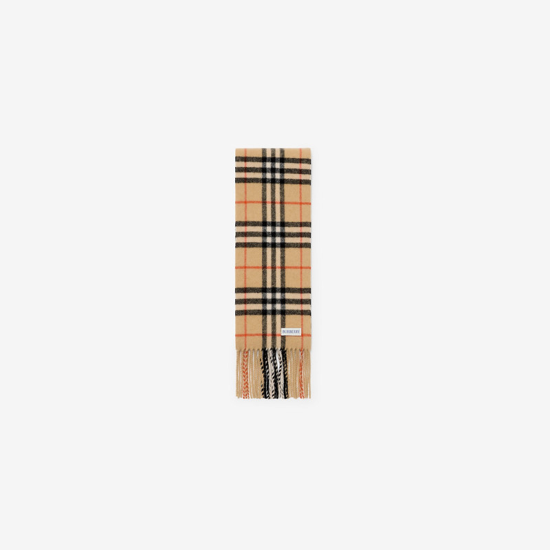 Burberry Narrow Check Cashmere Scarf outlook