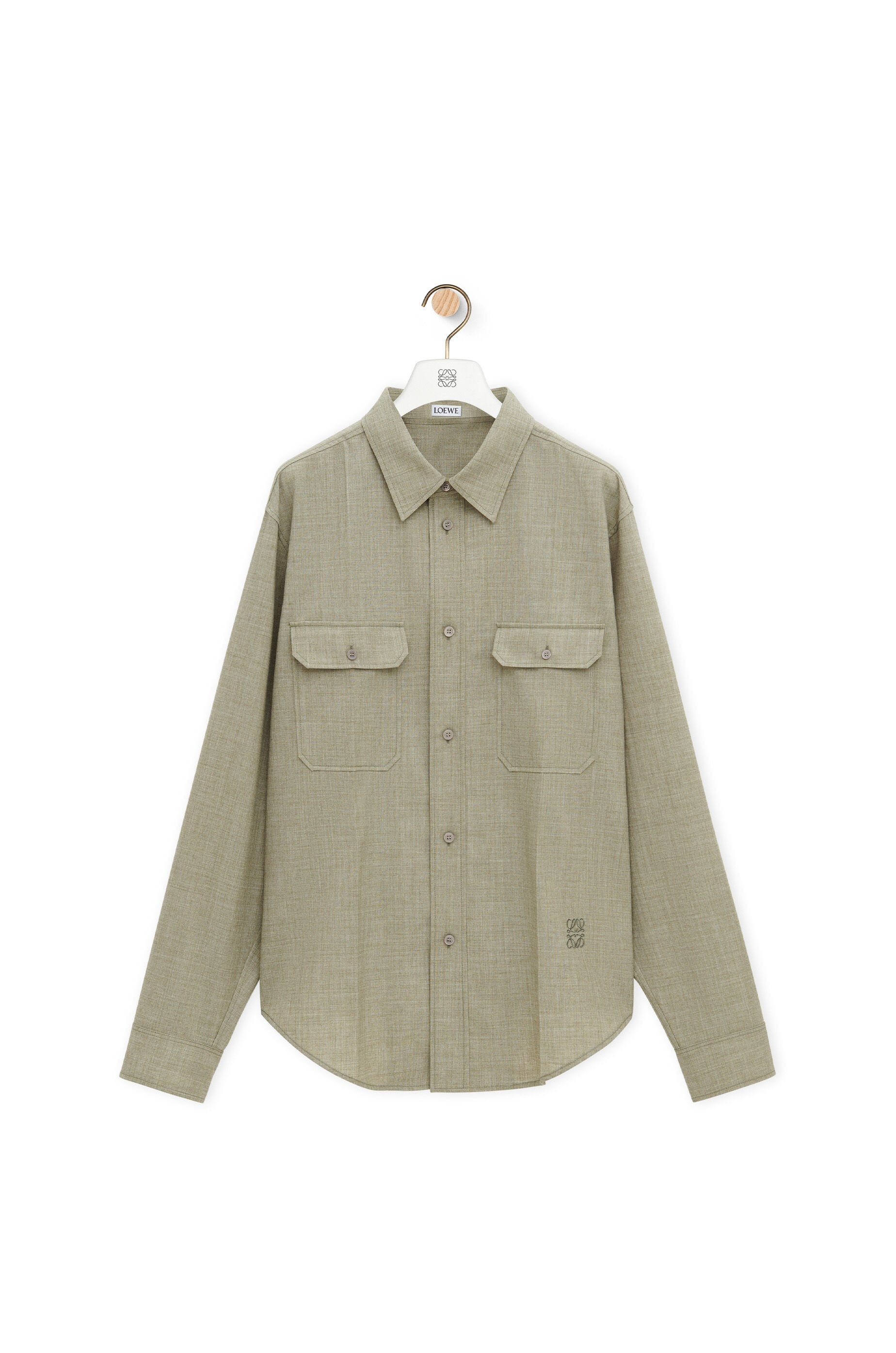 Shirt in wool blend - 1