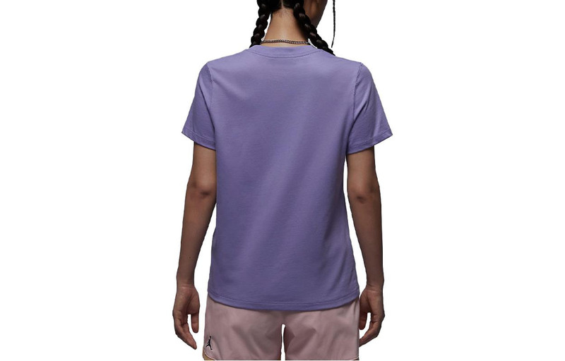 Jordan (WMNS) Air Jordan Make Them Look T-shirt 'Purple' FD0103-500 outlook