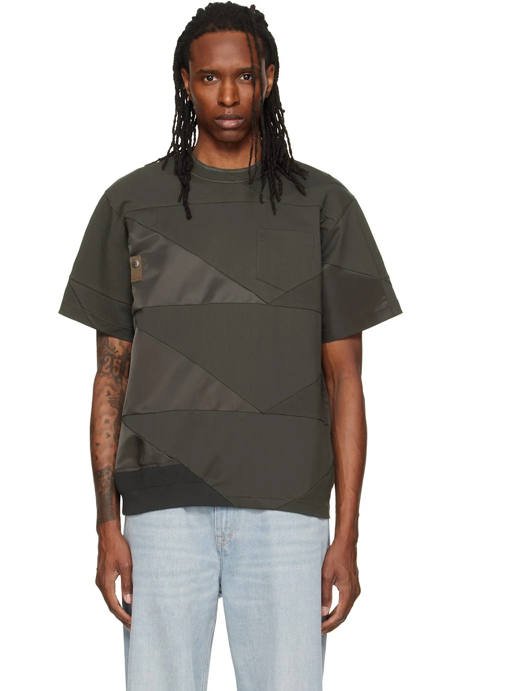 Khaki A.P.C. Edition Quilts T-shirt - 1
