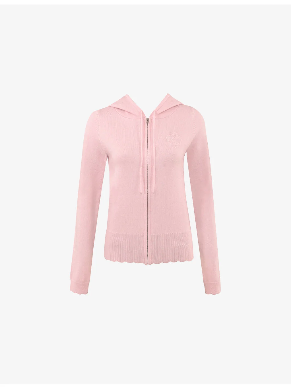 HOCB-Logo Zip-Up Wool and Cashmere-Blend Hoody - 1