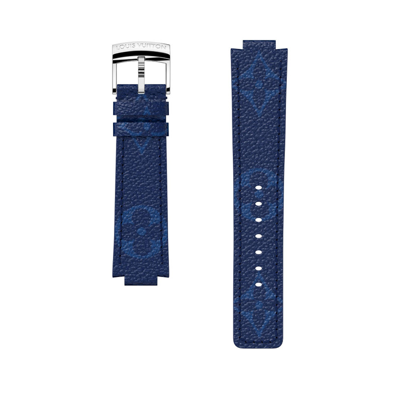 TAMBOUR MONOGRAM  COBALT  STRAP 1