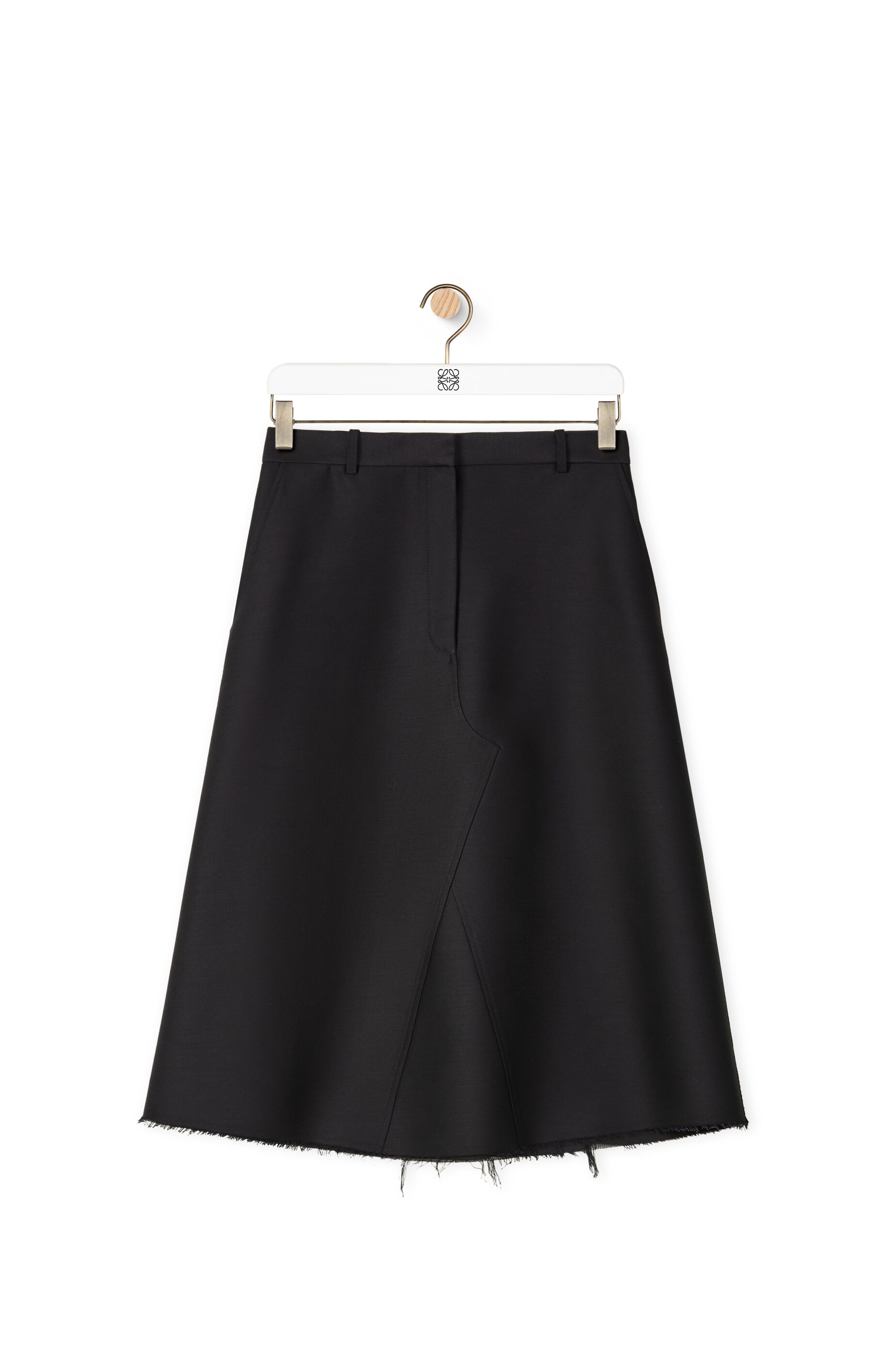 Midi skirt in wool and silk - 1