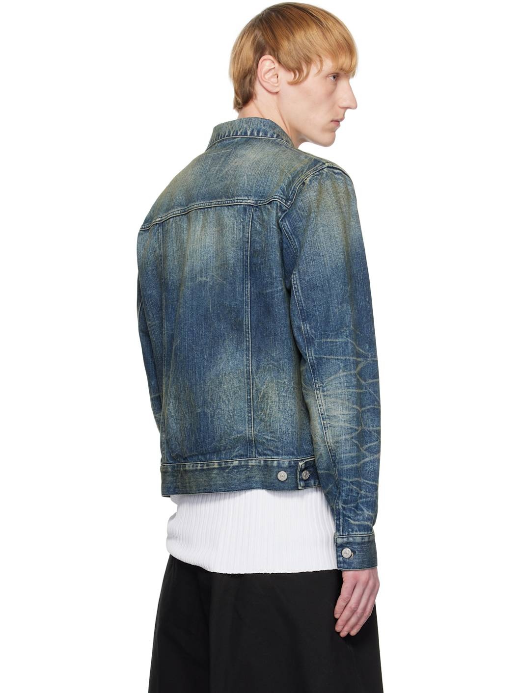 Blue Faded Denim Jacket - 3