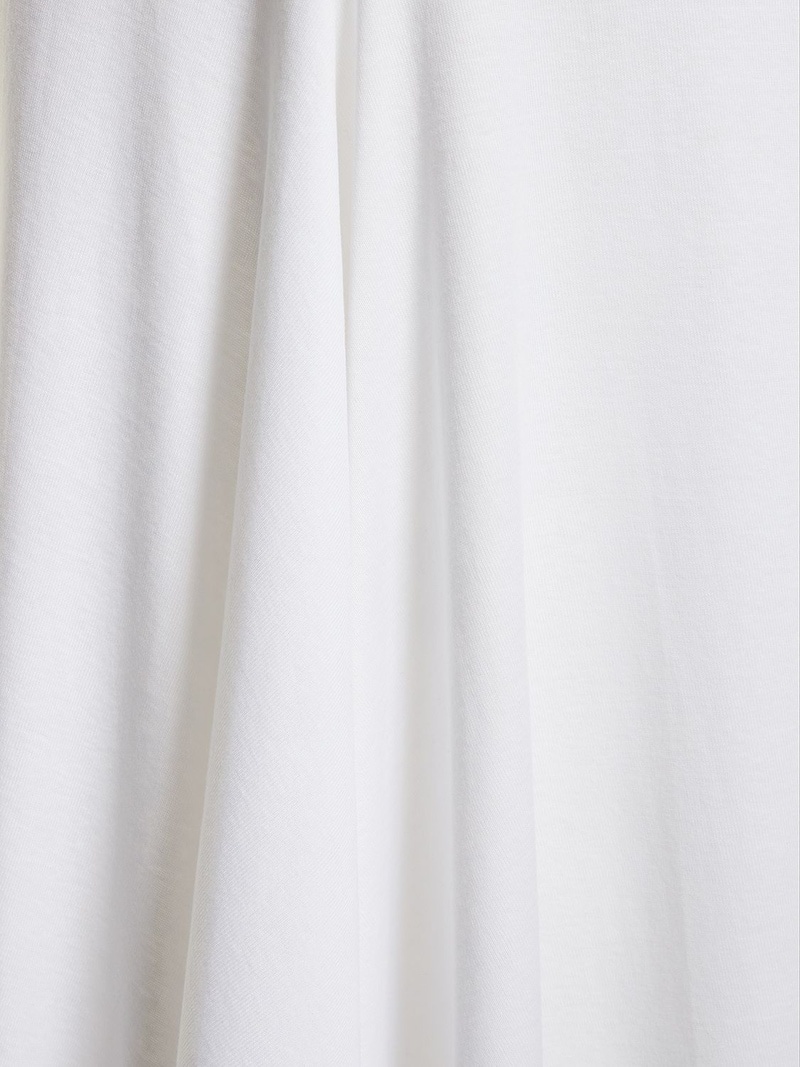 Vittoria cotton jersey long flared skirt - 4