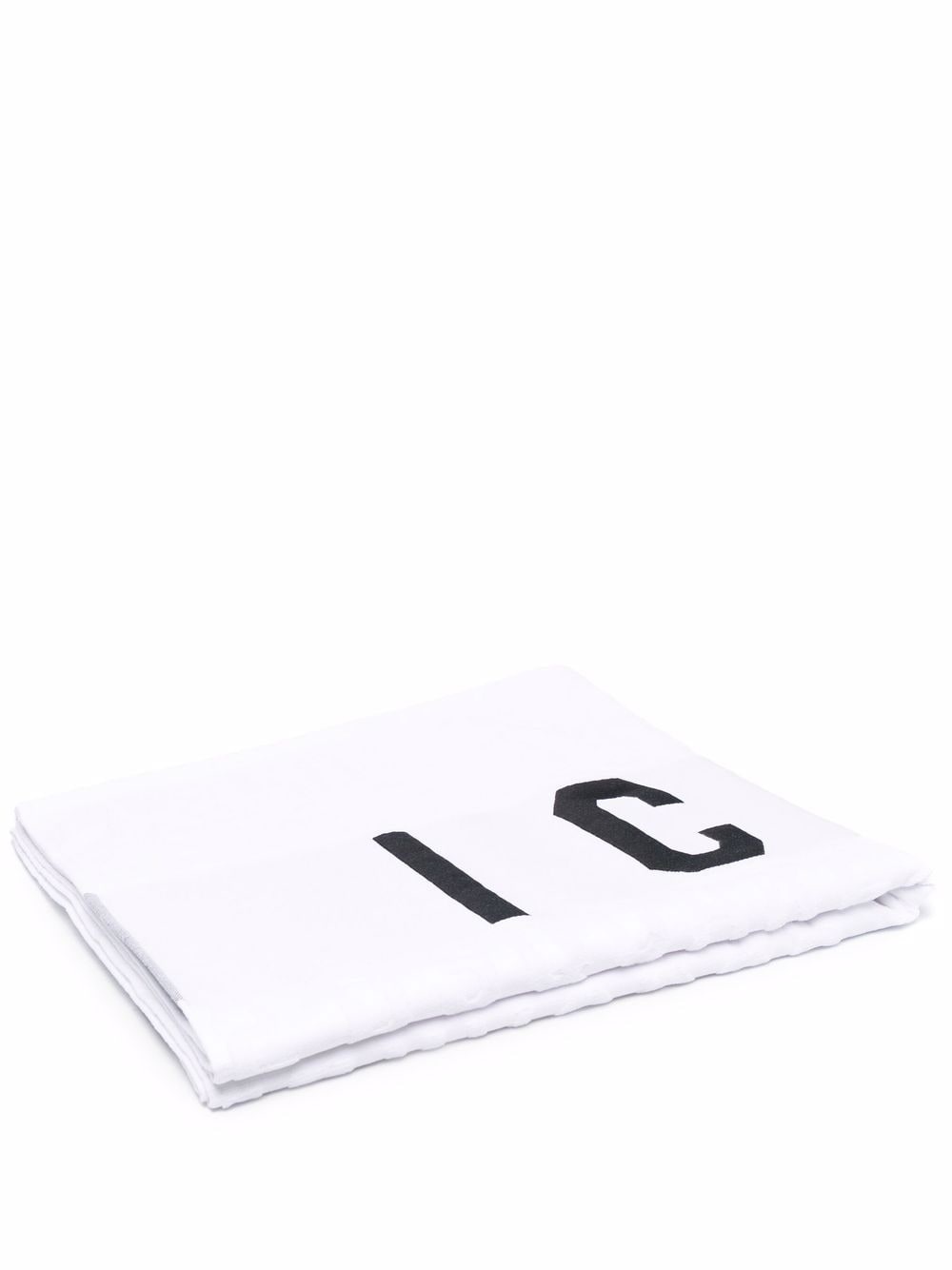 logo-print bath towel - 1