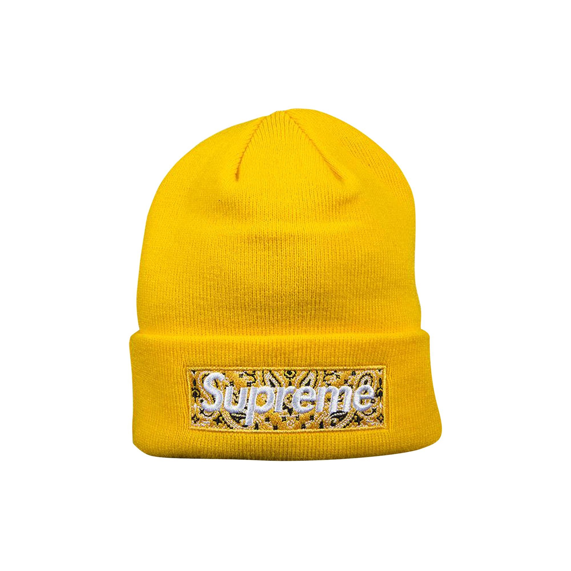 Supreme Supreme x New Era Box Logo Beanie 'Yellow' | REVERSIBLE