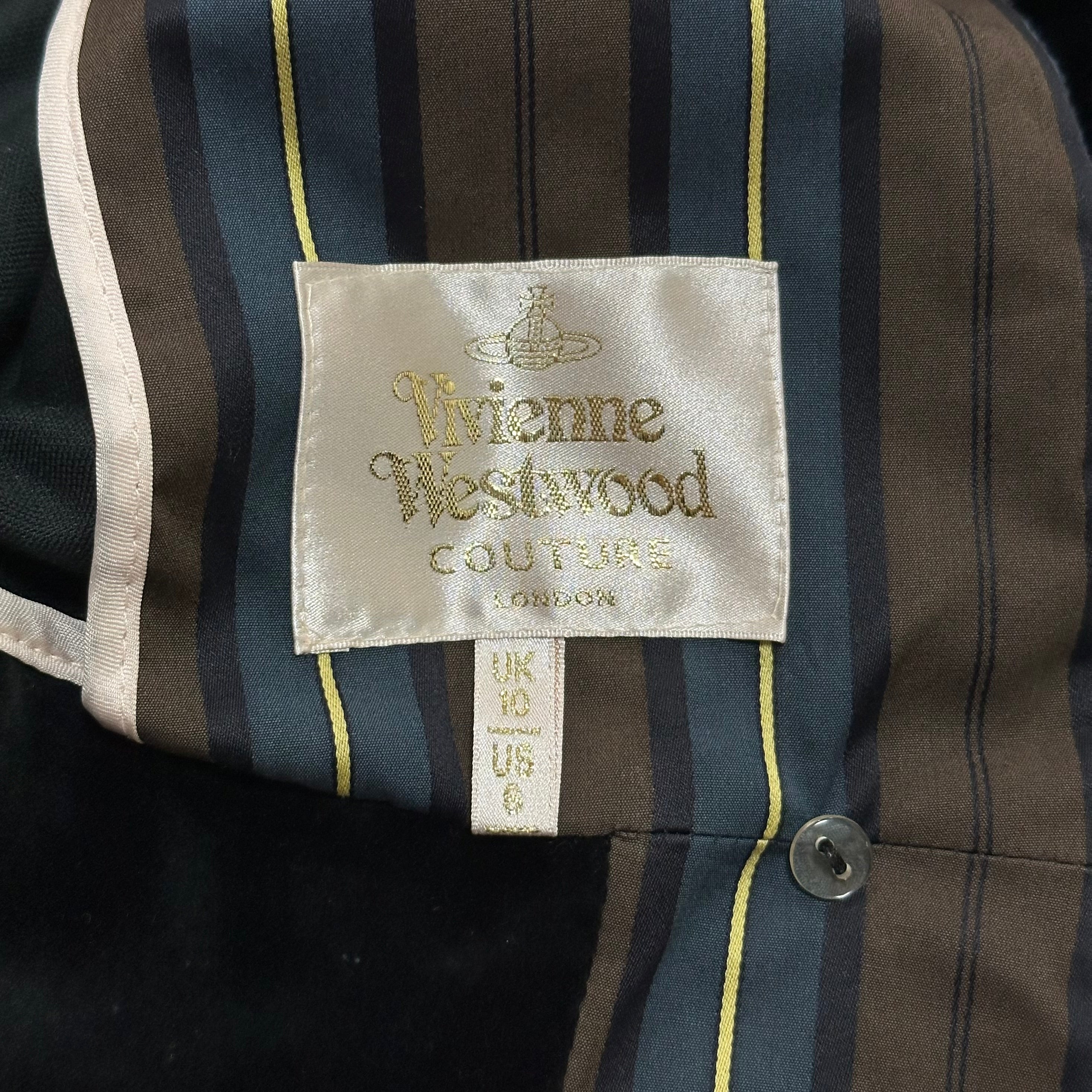 VIVIENNE WESTWOOD Fall Winter 1998 "Dressed To Scale" Velvet Brocade Jacket with Orb Buttons - 8