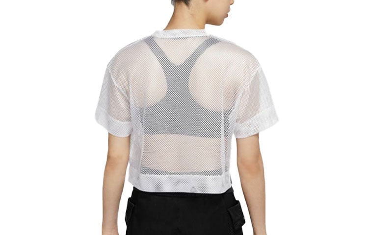 (WMNS) Air Jordan Sports Stylish Mesh Short Sleeve White CZ1892-100 - 2