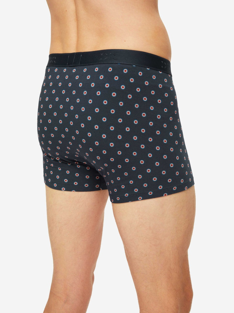 Men's Boxer Briefs Spot 5 Pima Cotton Stretch Navy 7