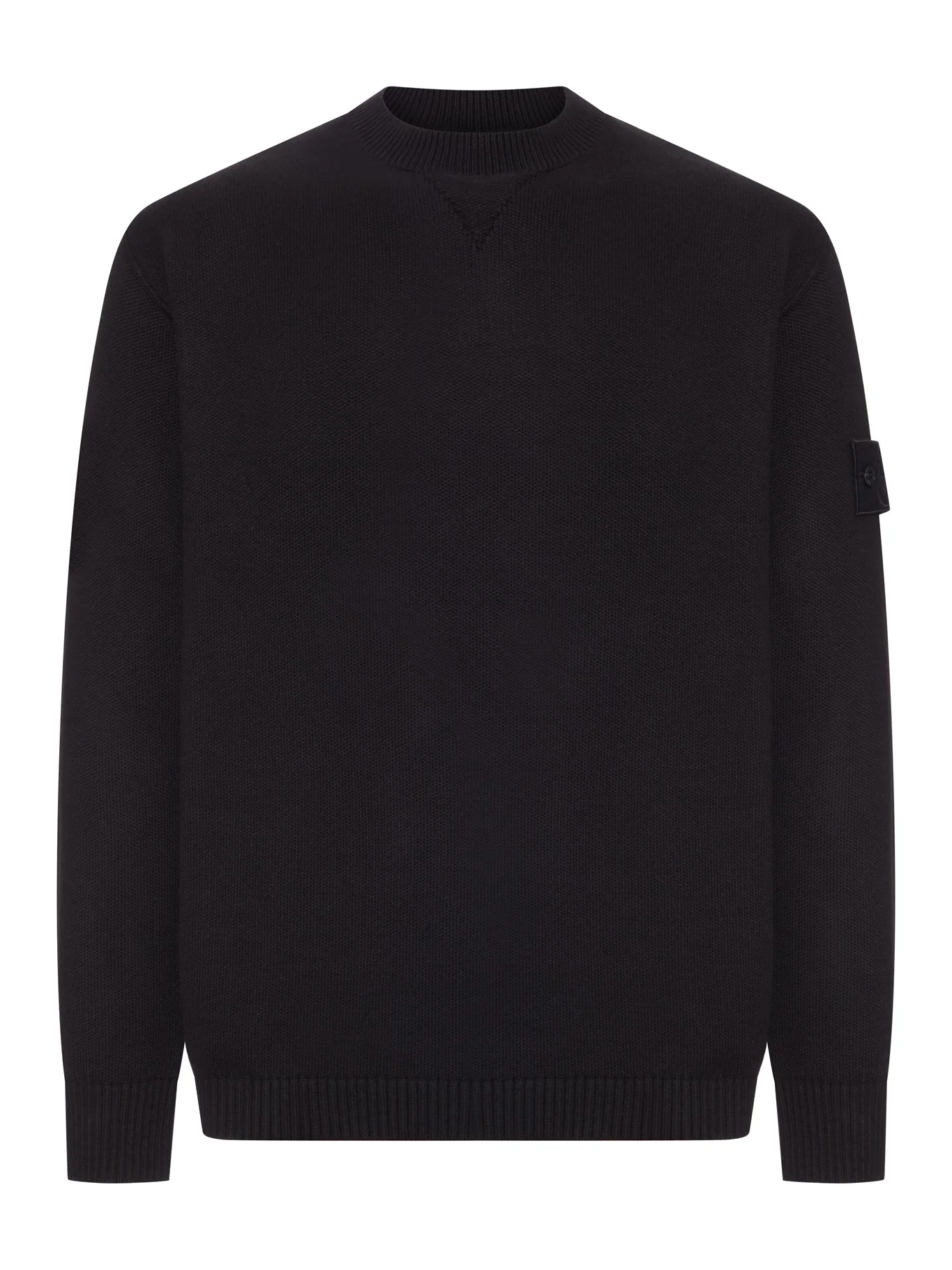 COTTON-BLEND CREW-NECK SWEATER - 1