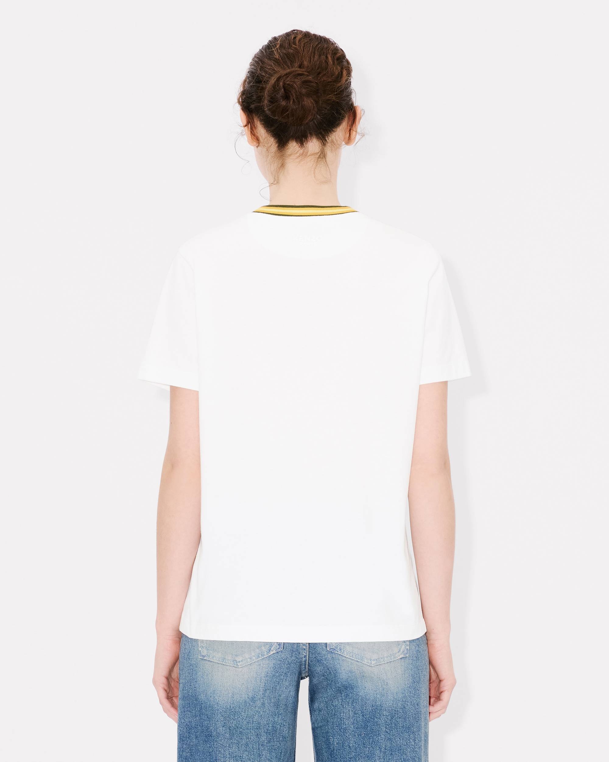 'KENZO Elephant Logo' embroidered loose T-shirt in cotton - 4