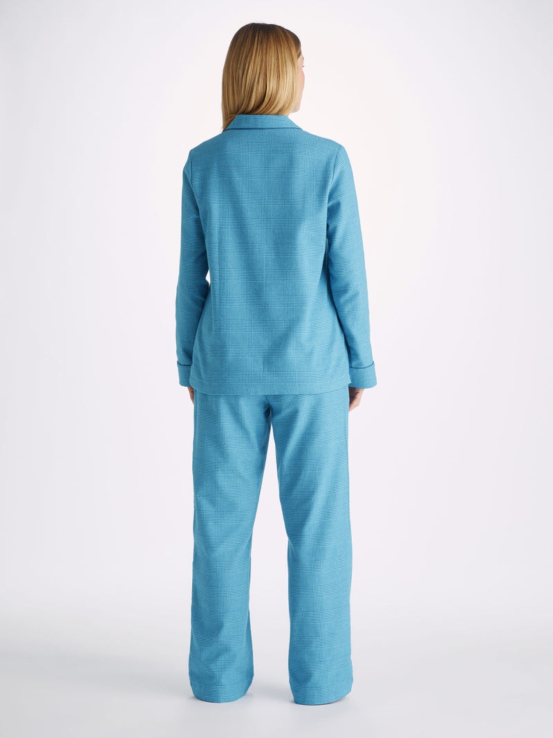 Women's Pyjamas Kelburn 34 Brushed Cotton Blue - 4