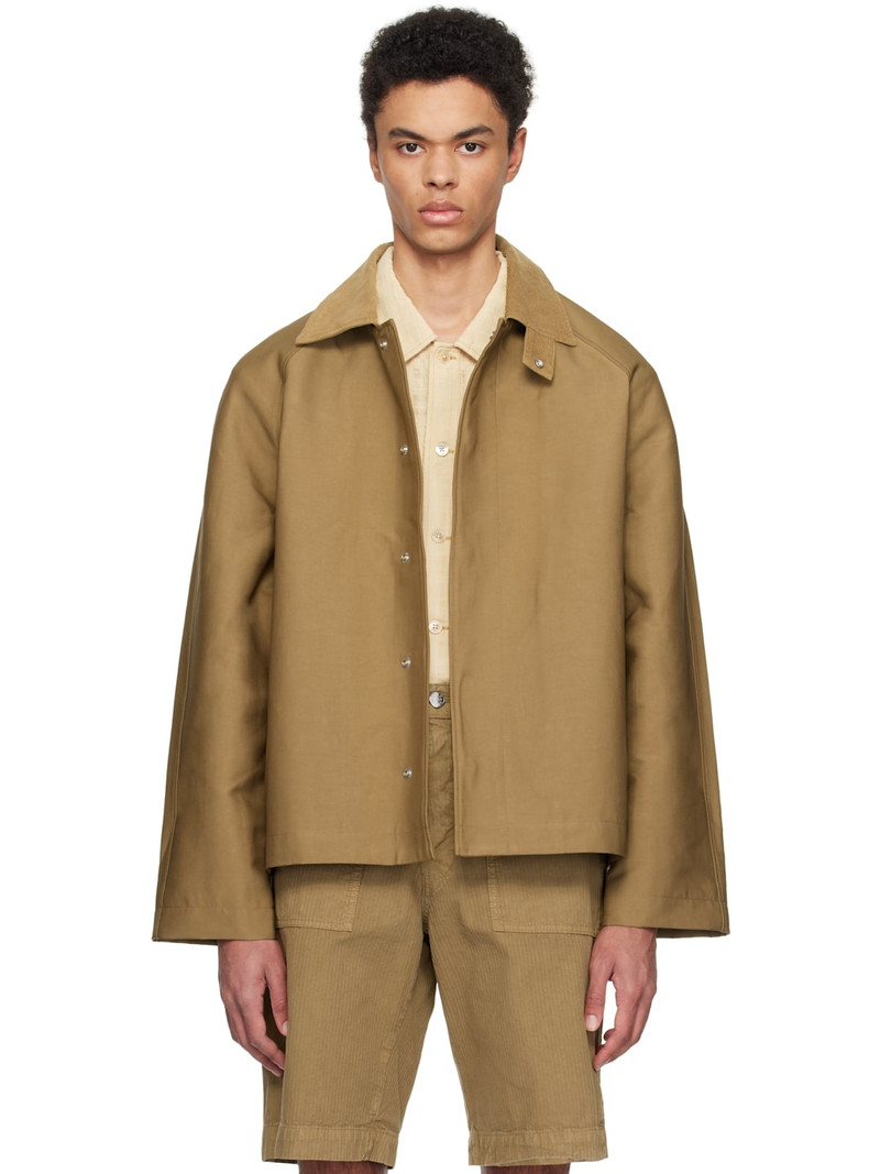 Tan Short Raglan Jacket 1