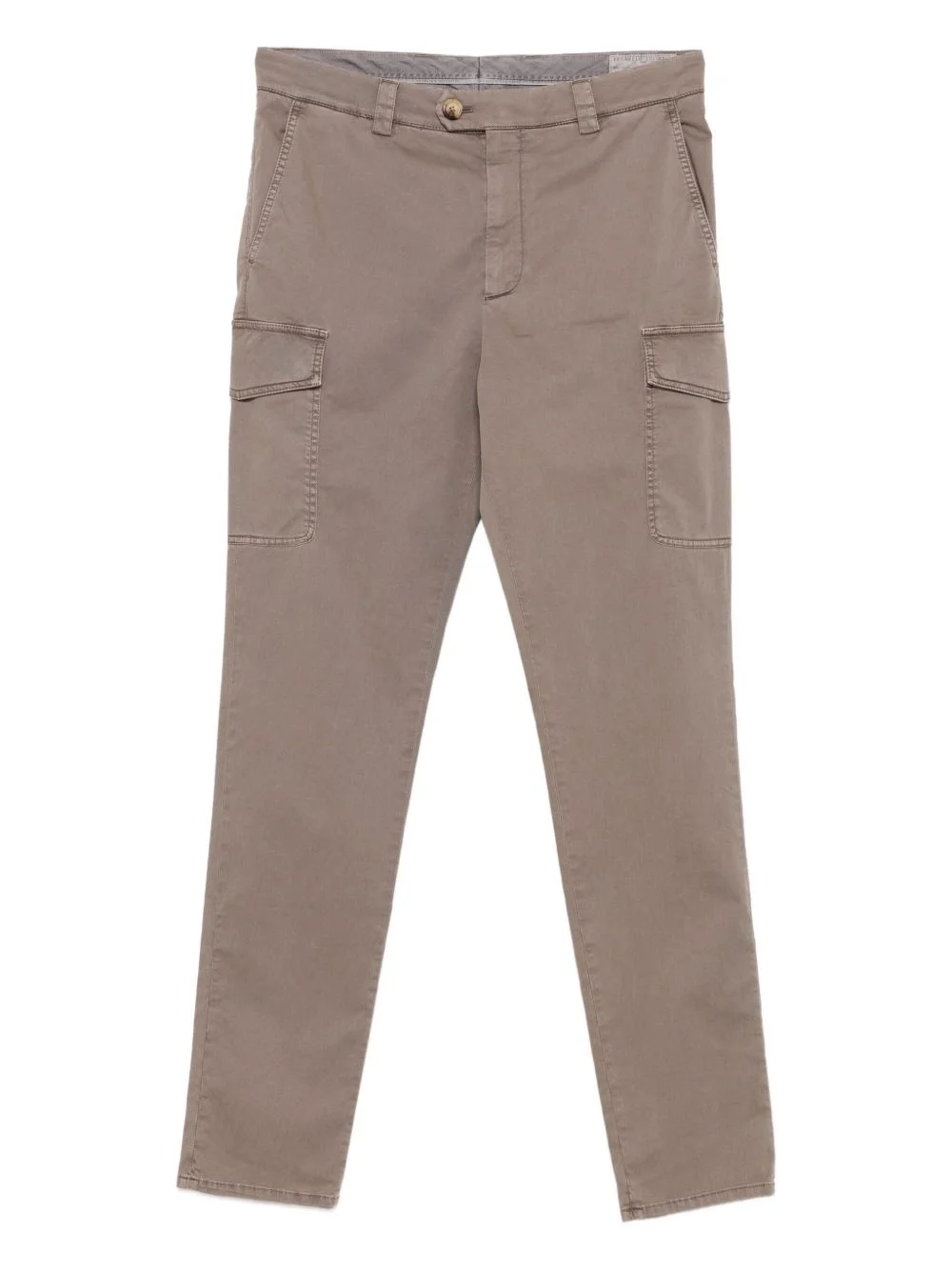 cargo-pocket cotton trousers - 1