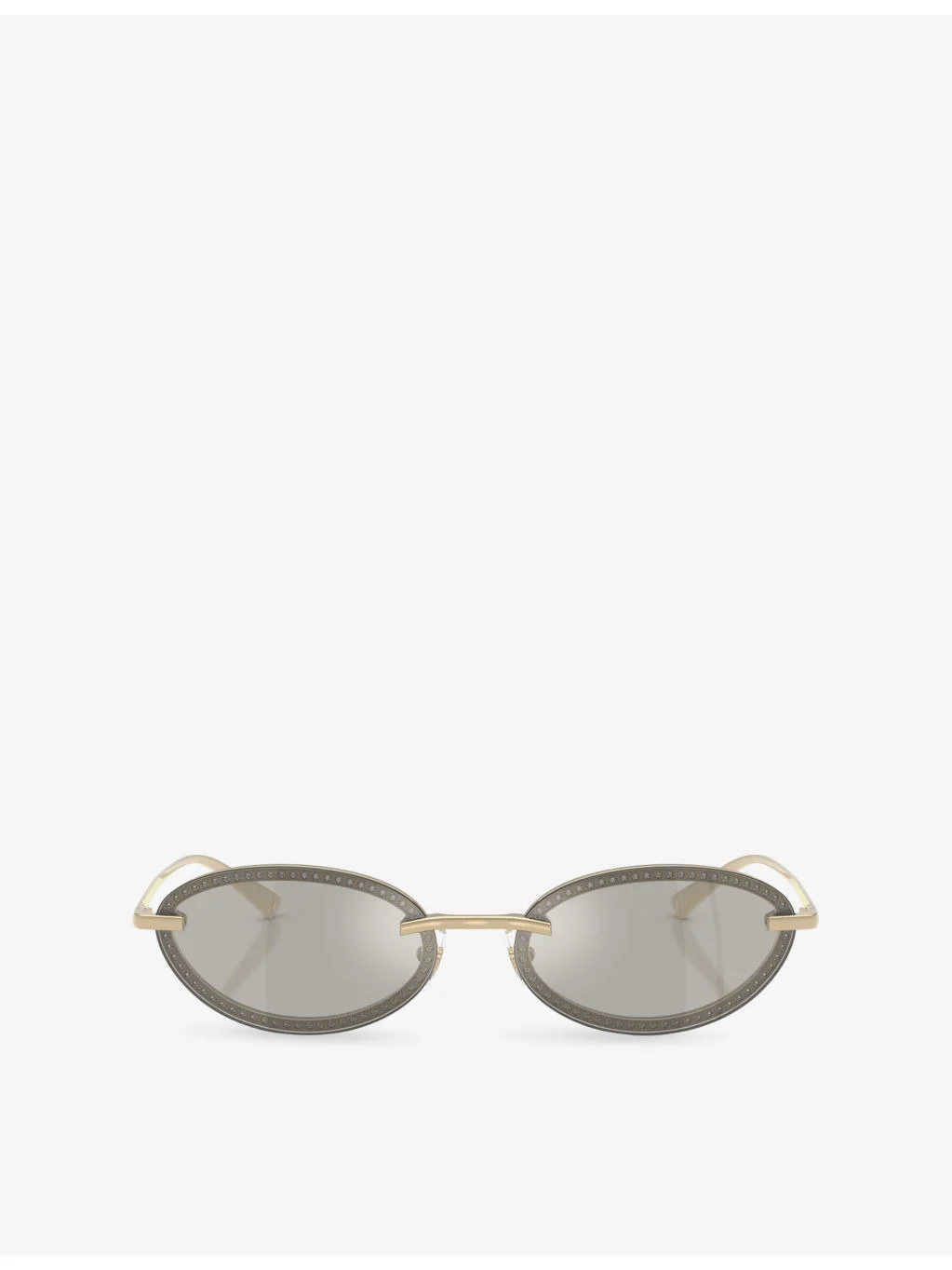 JC4020B Oval-Frame Metal Sunglasses - 1