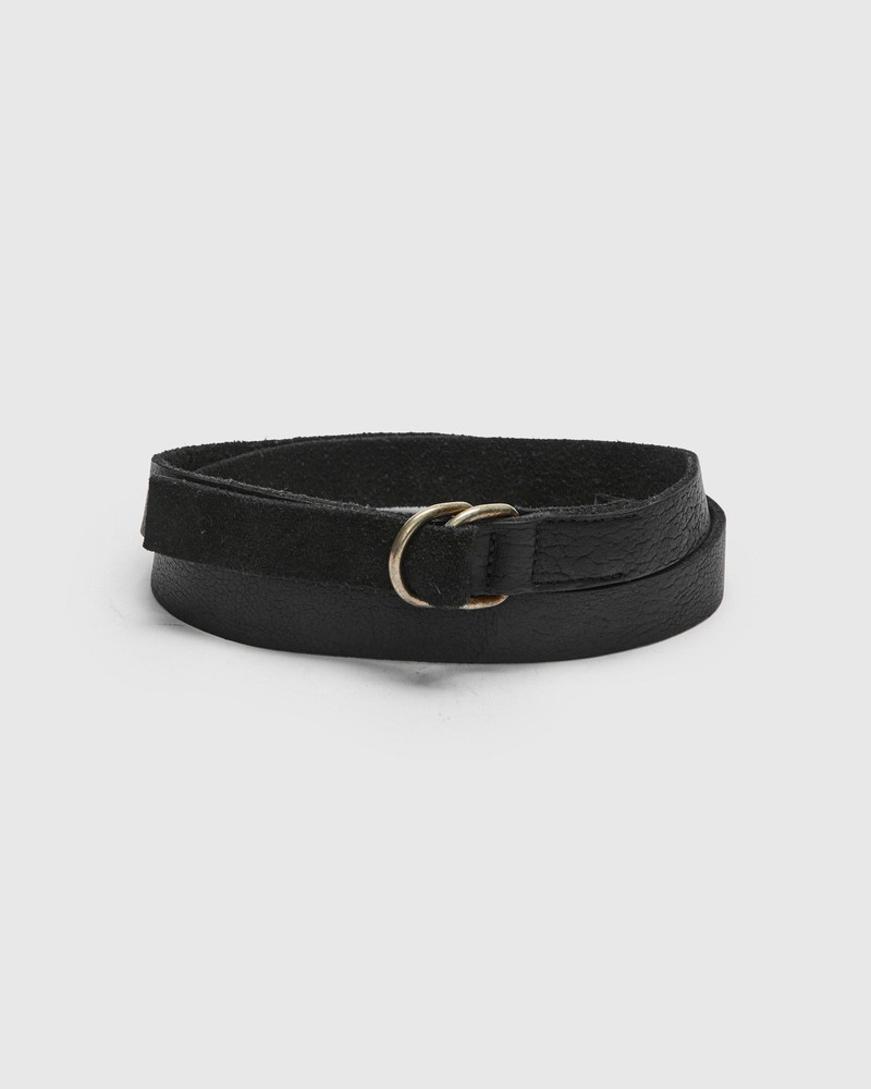 BLT17 Universal Belt in Black Full Grain Bison Leather 1
