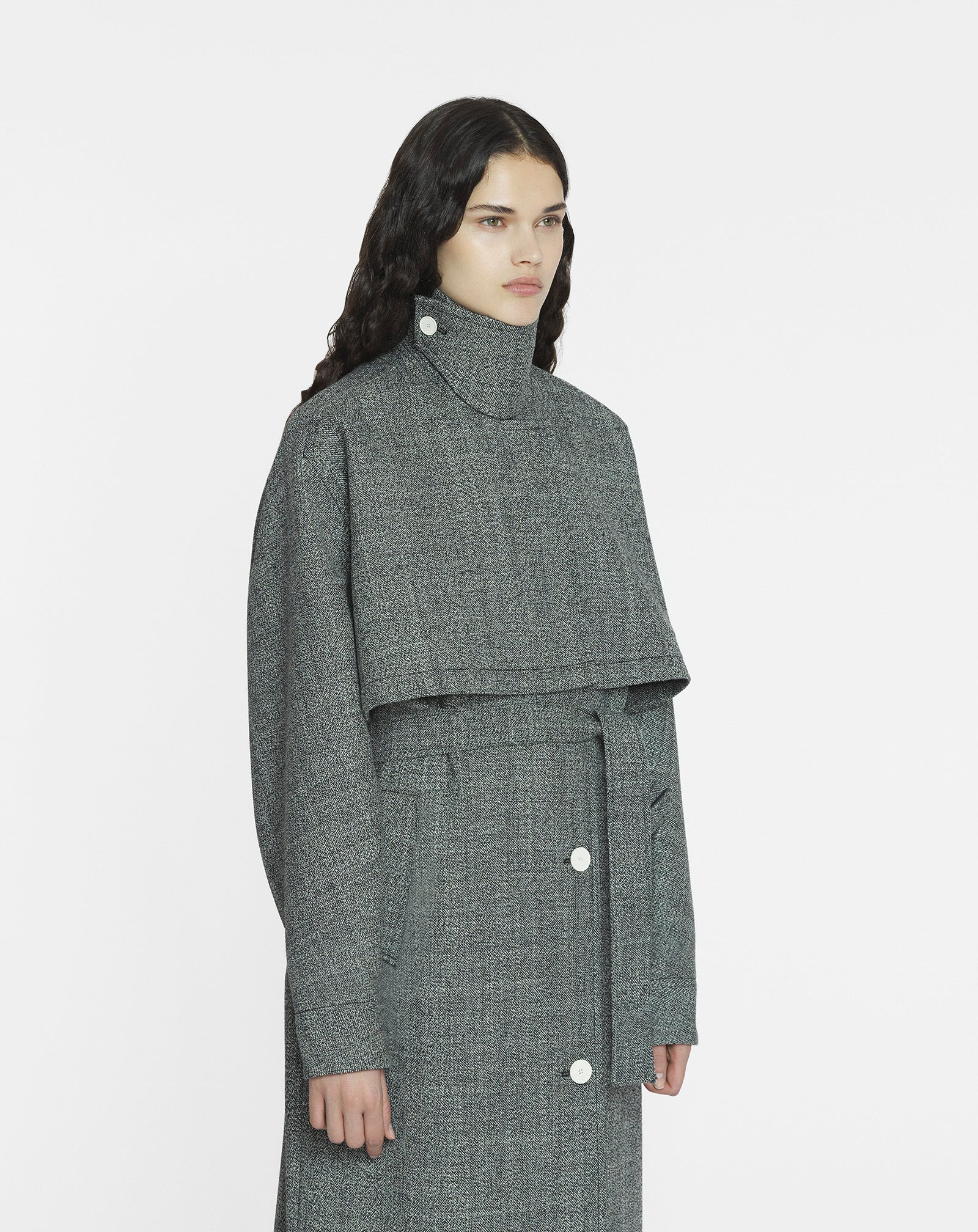 WOOL TRENCH COAT - 3