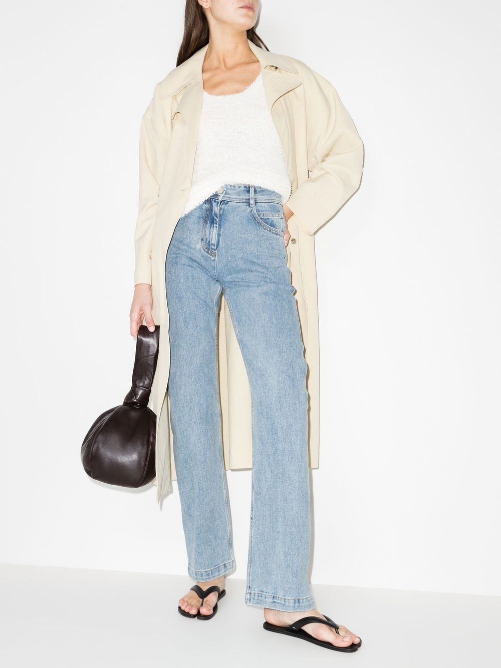 high-rise straight-leg jeans - 4