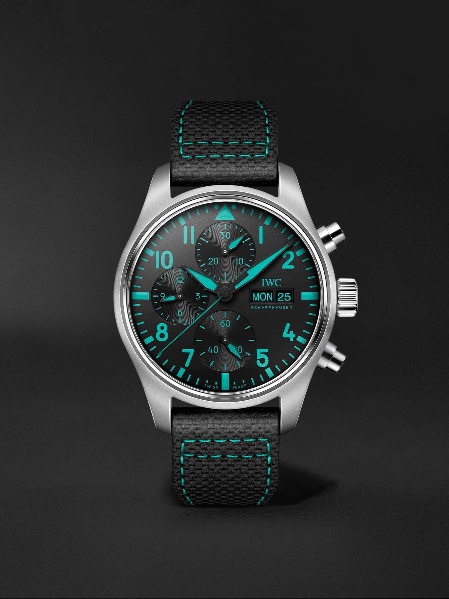 IWC Schaffhausen Pilot s Watch Mercedes AMG Petronas Formula One Team Edition Automatic Chronograph 41mm Titanium an REVERSIBLE